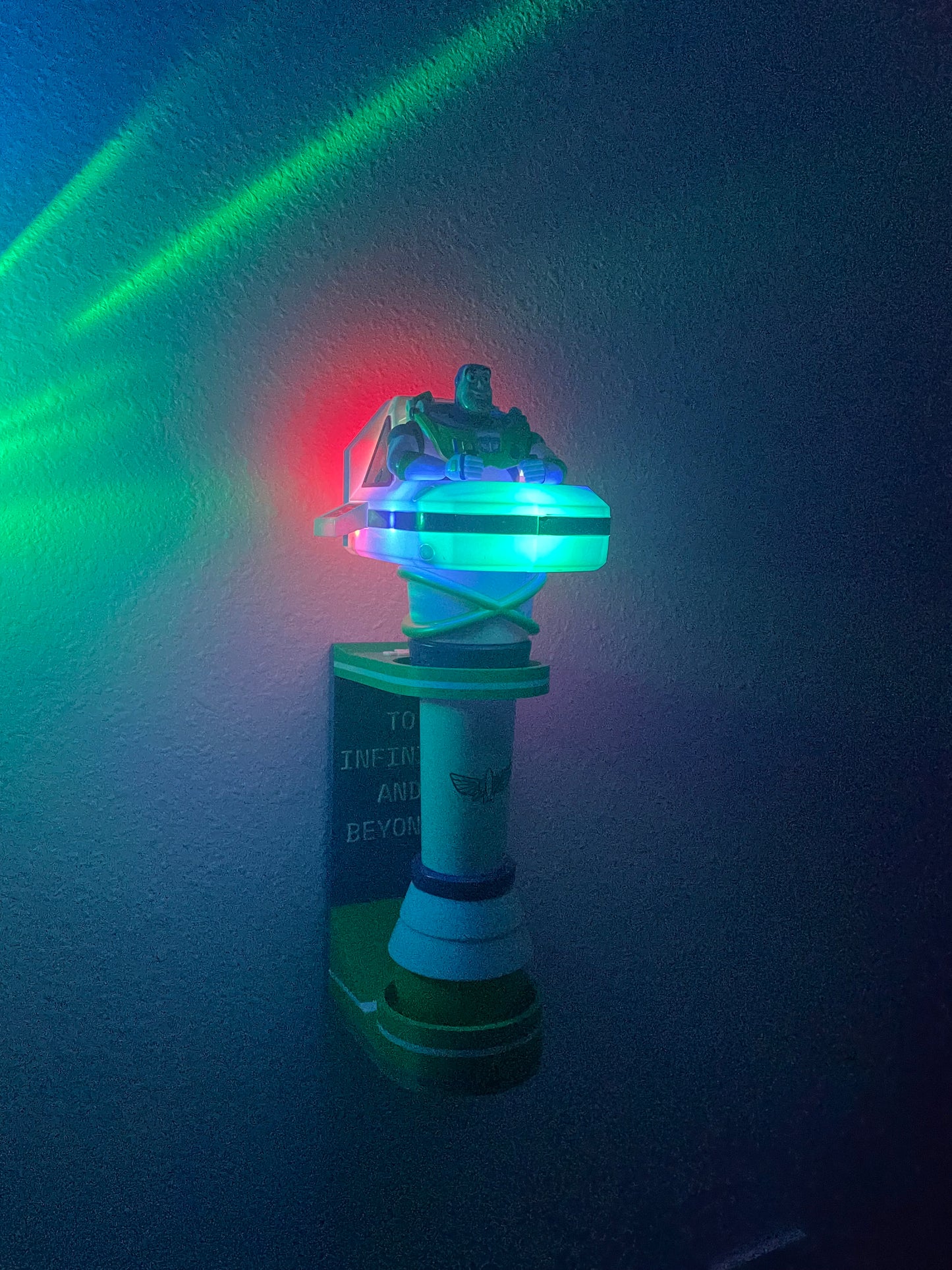Vertical Wall Mount Display for Theme Park Bubble Wands | 3D Printed Multi-Color Holders + Hardware Included