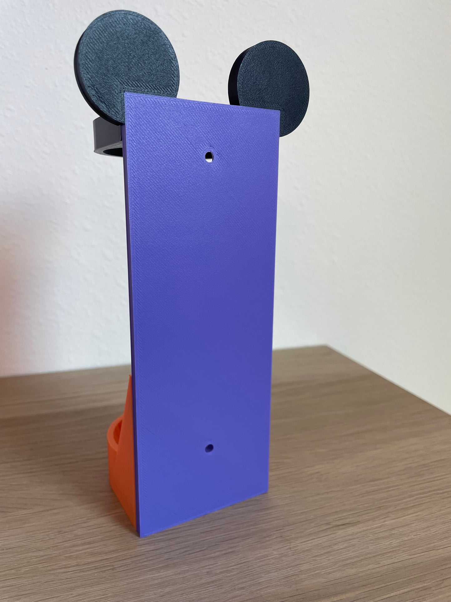 Spooky Popular Mouse Vertical Wall Mount Display for Halloween Theme Park Bubble Wands | 3D Printed Multi-Color Holders + Hardware Included