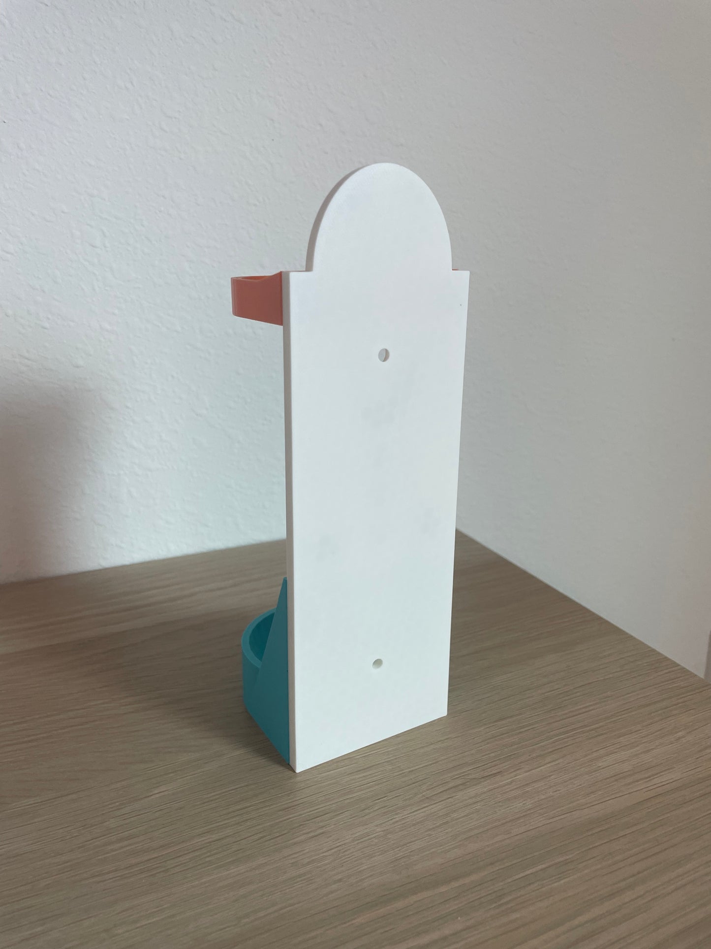 Snowman Vertical Wall Mount Display for Theme Park Bubble Wands | 3D Printed Multi-Color Holders + Hardware Included