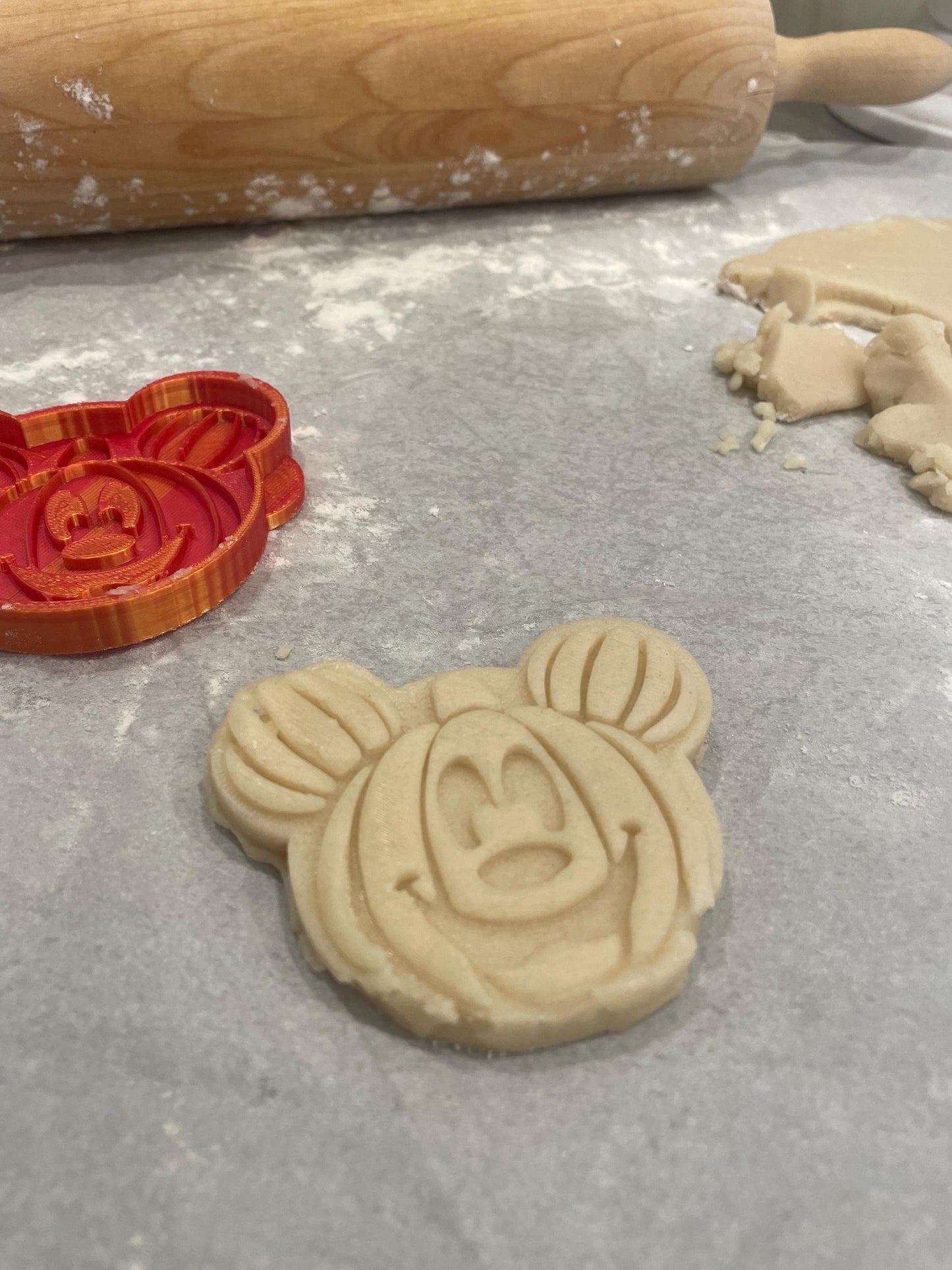 Mickey Mouse Pumpkin Cookie Cutter & Minnie Mouse Ghost Cookie Cutter | 2 Pack Halloween Baking Set