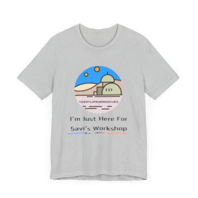 I'm Just Here for Savi's Workshop" Bella+Canvas T-Shirt | Star Wars Galaxy's Edge Batuu Lightsaber Builder Tee