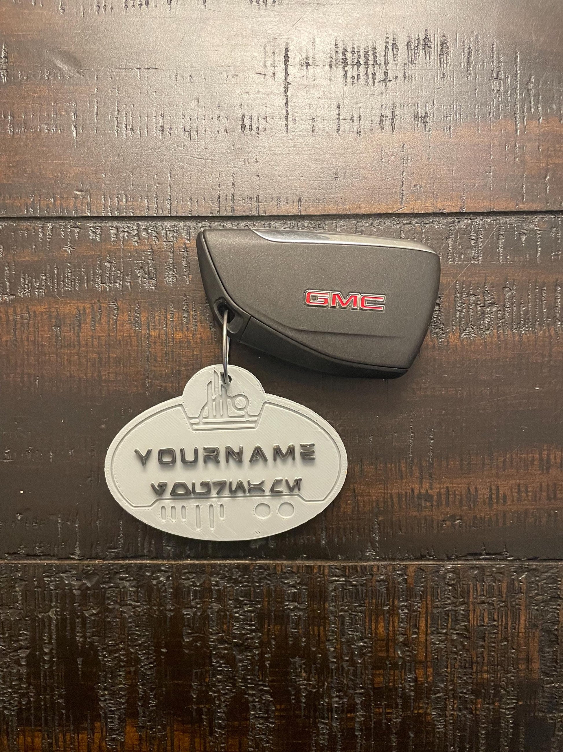 Custom Star Wars Galaxy’s Edge Name Badge – Personalized in English & Aurebesh, 3D Printed